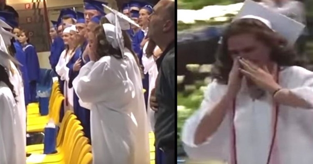 They didn't know why she was crying during graduation, suddenly she ran to the stage - picture 2