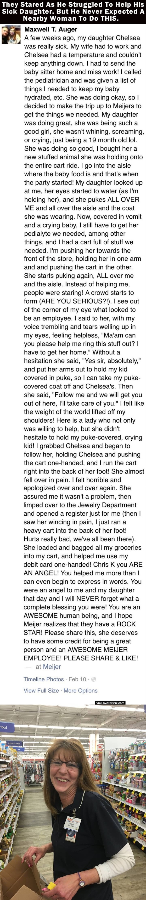 They Stared As He Struggled To Help His Sick Daughter. But He Never Expected A Nearby Woman To Do THIS.