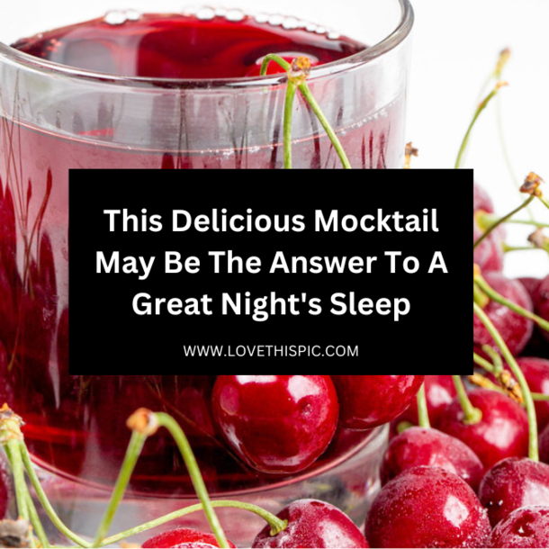 This Delicious Mocktail May Be The Answer To A Great Night's Sleep