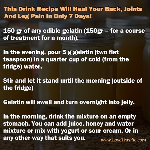 This Drink Recipe Will Heal Your Back, Joints And Leg Pain In Only 7 Days! - picture 3