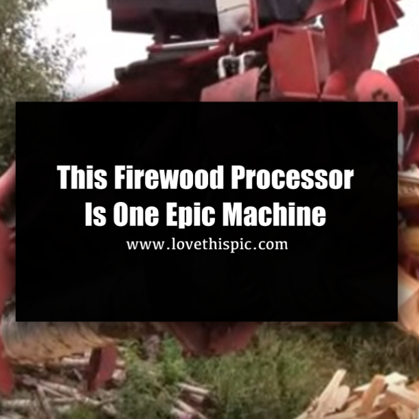 This Firewood Processor Is One Epic Machine