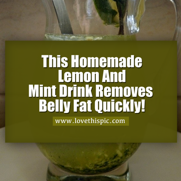This Homemade Lemon And Mint Drink Removes Belly Fat Quickly!