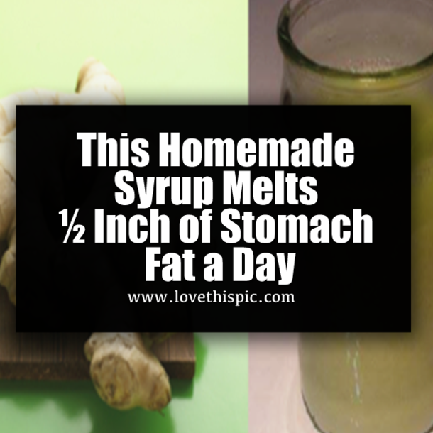 This Homemade Syrup Melts ½ Inch of Stomach Fat a Day