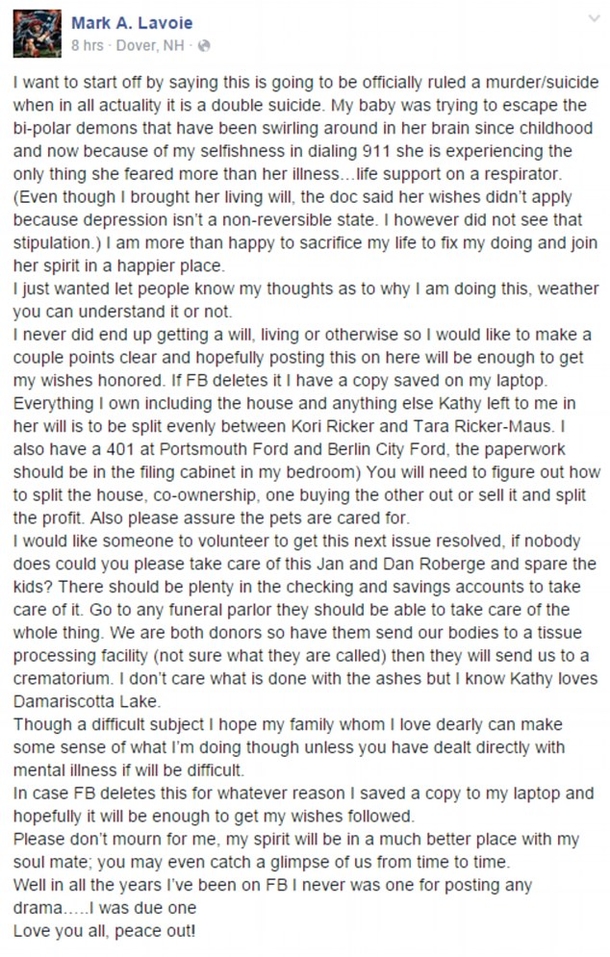 This Husband Makes One Final Facebook Post, Kills His Wife Then Himself... - picture 2