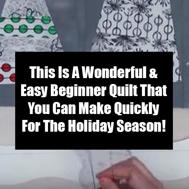 This Is A Wonderful & Easy Beginner Quilt That You Can Make Quickly For The Holiday Season!