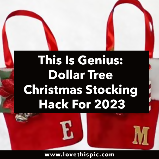 This Is Genius: Dollar Tree Christmas Stocking Hack For 2023