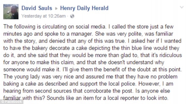 This Is The Cake Walmart Workers Refused To Make For A Police Officer - picture 6