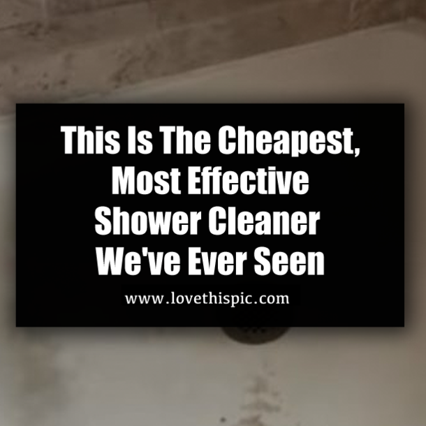 This Is The Cheapest, Most Effective Shower Cleaner We've Ever Seen