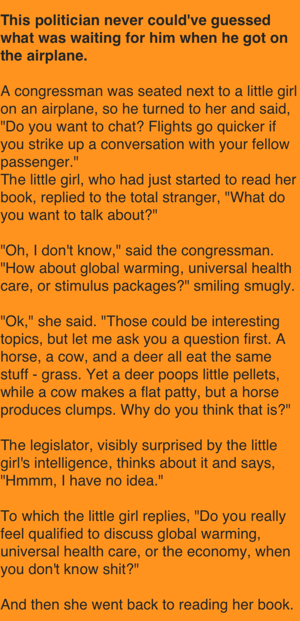 This Little Girl Silences A Politician With One Simple Question - picture 2