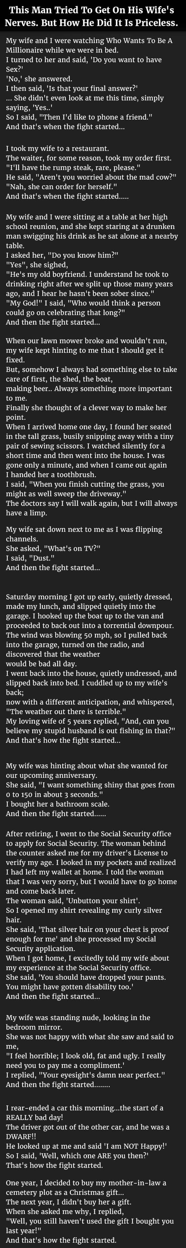 This Man Tries To Get On Wife’s Nerves But What Happens Next Is Priceless