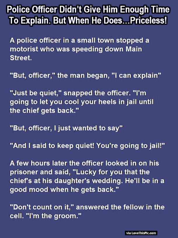 This Police Officer Didn't Give Him Enough Time To Explain But When He Does It's Priceless!