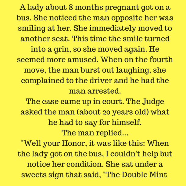 THIS PREGNANT WOMAN NOTICED A MAN SMILING AT HER ON THE BUS. SHE PROCEEDED TO MOVE SEAT AND THEN… - picture 2