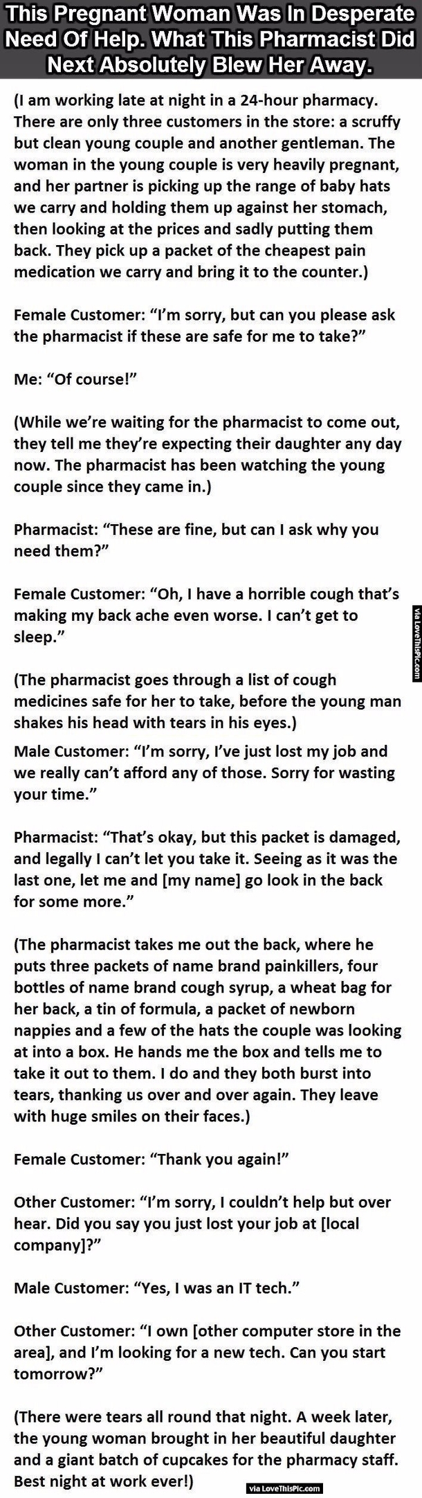 This Pregnant Woman Was In Desperate Need Of Help But What This Pharmacist Did Blew Her Away