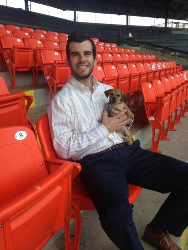 This Pup Was Left At This Stadium, Now He Has A Very Important Job To Do... - picture 3