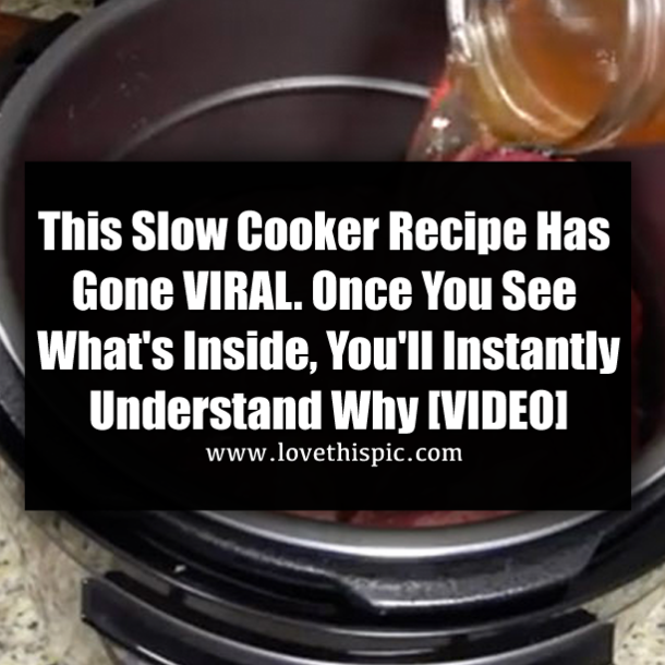 This Slow Cooker Recipe Has Gone VIRAL. Once You See What's Inside, You'll Instantly Understand Why [VIDEO]