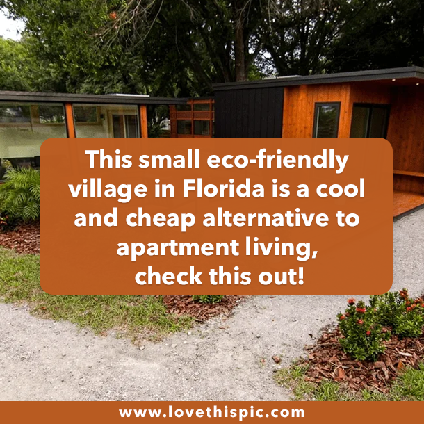 This small eco-friendly village in Florida is a cool and cheap alternative to apartment living, check this out!