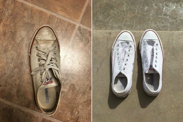 This Student’s Clever Sneaker-Cleaning Trick Has Broken The Internet - picture 2