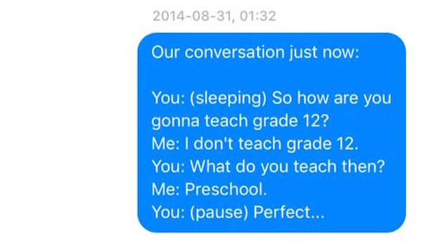 This Wife Texts Her Husband Things He Says In His Sleep, These Texts Are Priceless - picture 2