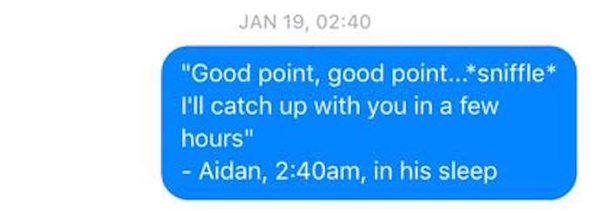This Wife Texts Her Husband Things He Says In His Sleep, These Texts Are Priceless - picture 8