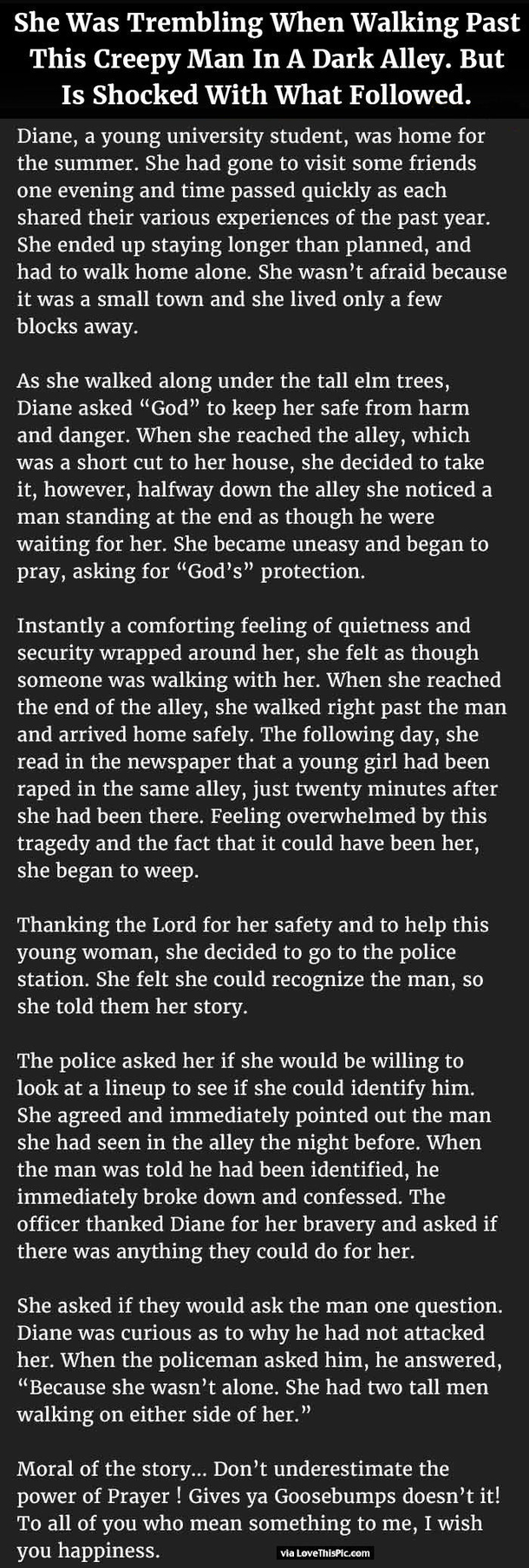 This Woman Was Trembling As She Walked Past A Creepy Man In A Dark Alley But What Follows Is Shocking