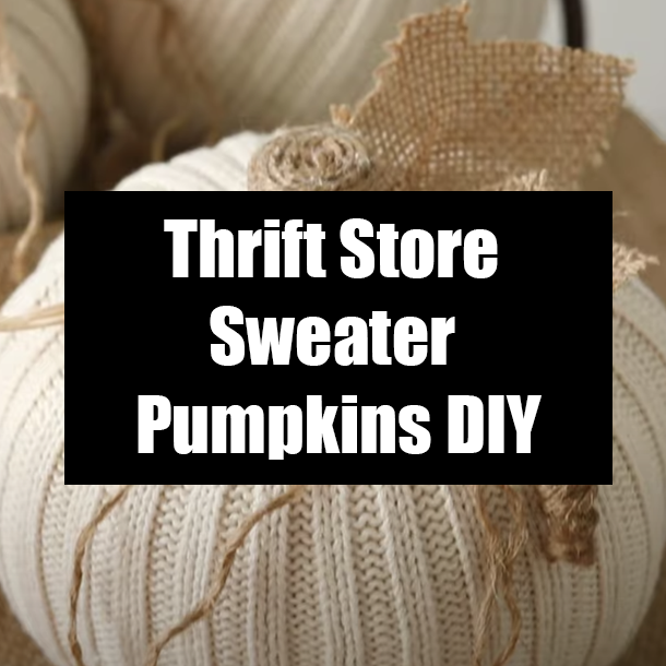 Thrift Store Sweater Pumpkins DIY