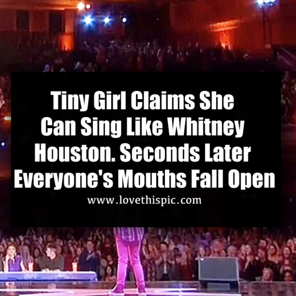 Tiny Girl Claims She Can Sing Like Whitney Houston. Seconds Later Everyone's Mouths Fall Open