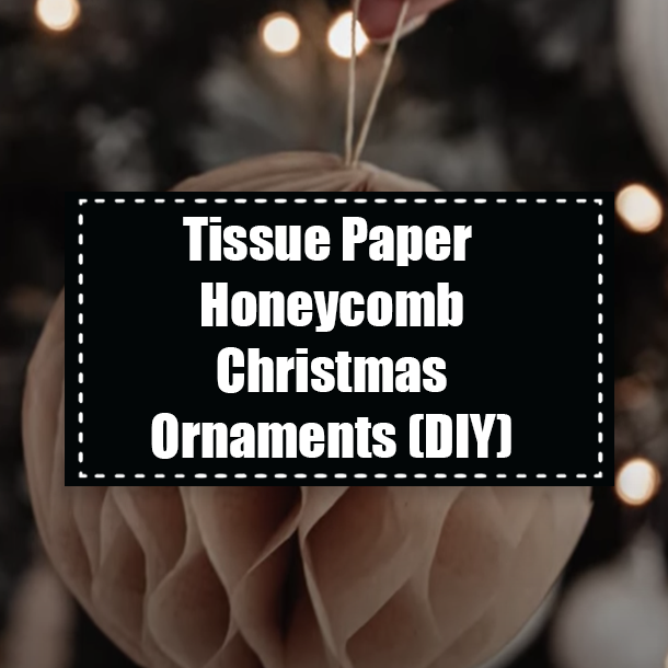 Tissue Paper Honeycomb Christmas Ornaments (DIY)