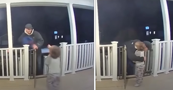 Toddler goes to give pizza delivery man a big hug, but didn’t realize his own child had just passed away - picture 2