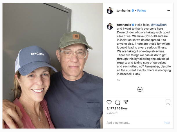 Tom Hanks announces he and Rita are ‘feeling better’ 14 days after coronavirus symptoms - picture 3