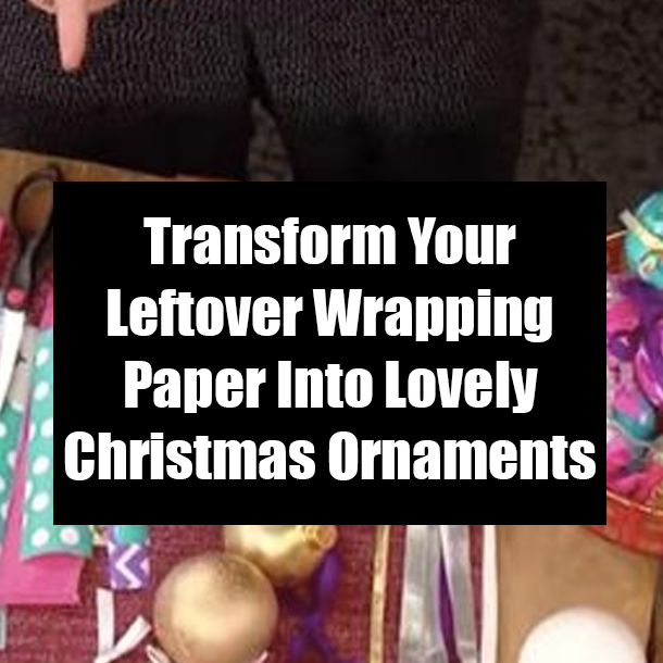 Transform Your Leftover Wrapping Paper Into Lovely Christmas Ornaments