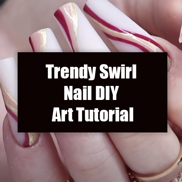 Trendy Swirl Nail DIY Art Tutorial