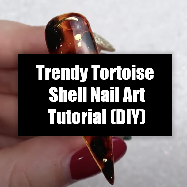 Trendy Tortoise Shell Nail Art Tutorial (DIY)