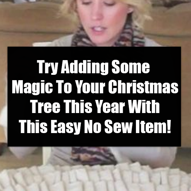 Try Adding Some Magic To Your Christmas Tree This Year With This Easy No Sew Item!