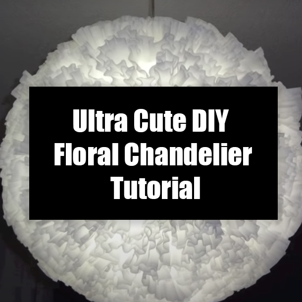 Ultra Cute DIY Floral Chandelier Tutorial
