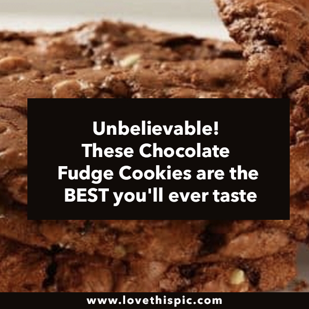 Unbelievable! These Chocolate Fudge Cookies are the BEST you'll ever taste