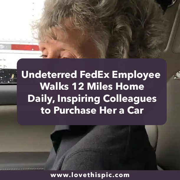 Undeterred FedEx Employee Walks 12 Miles Home Daily, Inspiring Colleagues to Purchase Her a Car