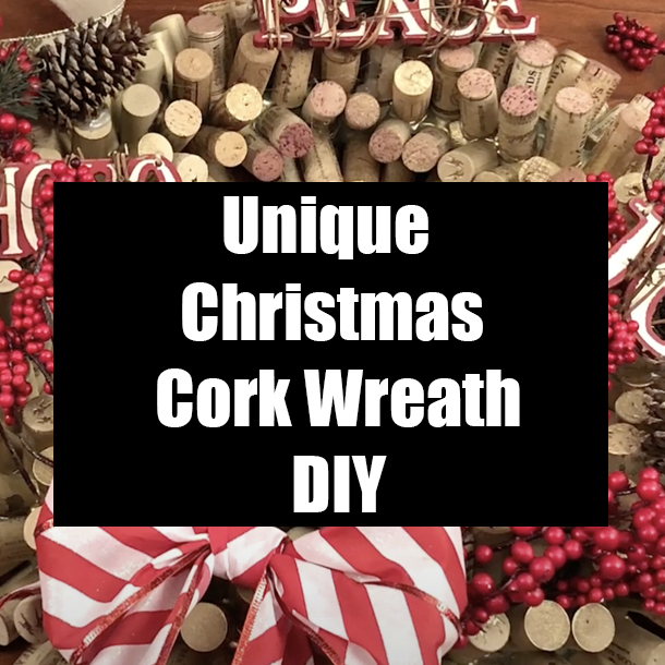 Unique Christmas Cork Wreath DIY