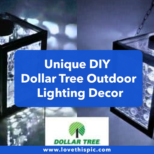 Unique DIY Dollar Tree Outdoor Lighting Decor