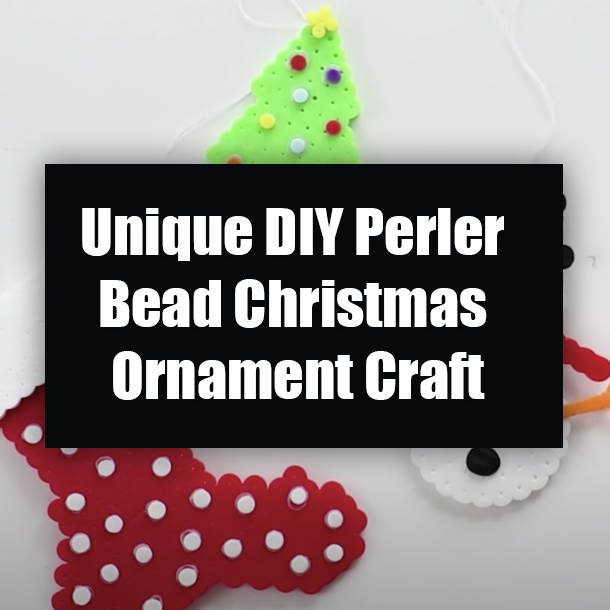 Unique DIY Perler Bead Christmas Ornament Idea