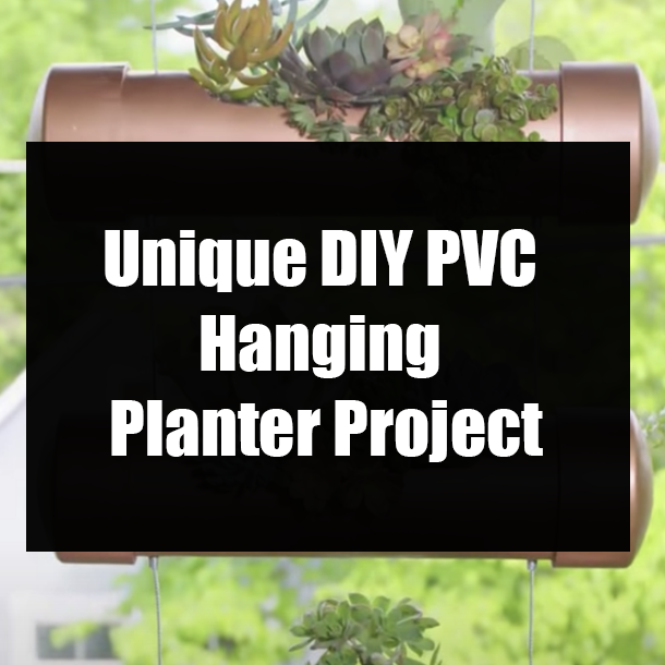 Unique DIY PVC Hanging Planter Project