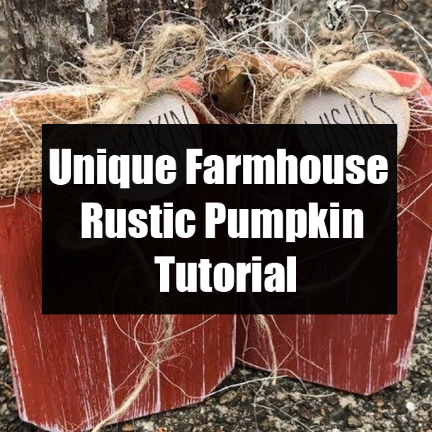Unique Farmhouse Rustic Pumpkin Tutorial