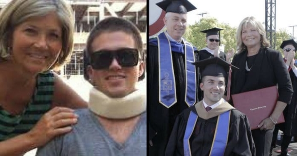 University Surprises Mom Who Attended Every Class With Quadriplegic Son - picture 2