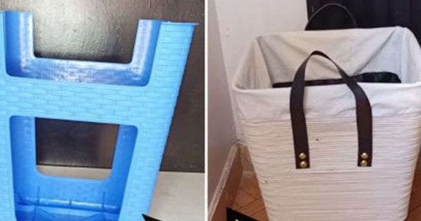 Upcycle Your Plastic Stool: DIY Laundry Basket Transformation Tutorial - picture 2