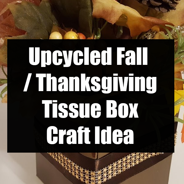 Upcycled Fall / Thanksgiving Tissue Box Craft Idea