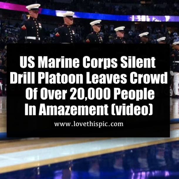 US Marine Corps Silent Drill Platoon Leaves Crowd Of Over 20,000 People In Amazement (video)