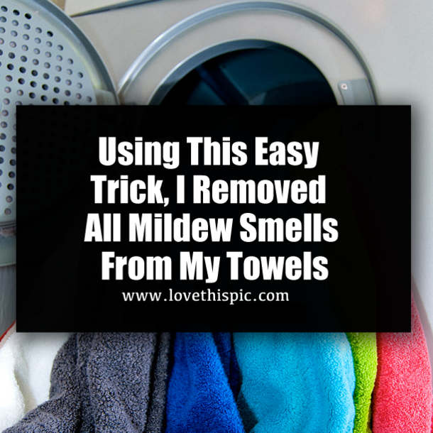 Using This Easy Trick, I Removed All Mildew Smells From My Towels