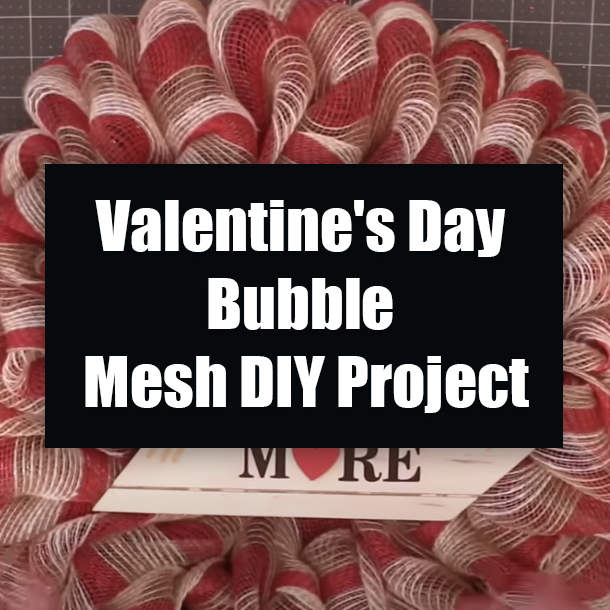Valentine's Day Bubble Mesh DIY Project