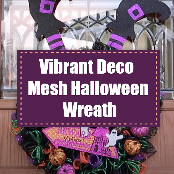 Vibrant Deco Mesh Halloween Wreath