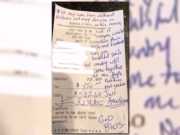 Waitress Stunned By Message Trump Supporter Wrote On Her Receipt (Photo) - picture 3
