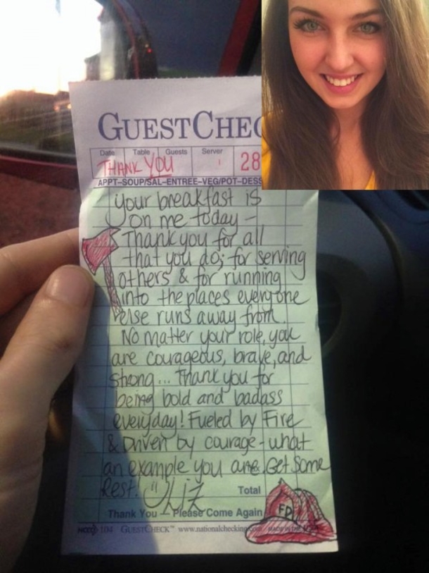 Waitress Writes On A Receipt, She Opened Facebook 2 Hours Later And Almost Fainted - picture 3